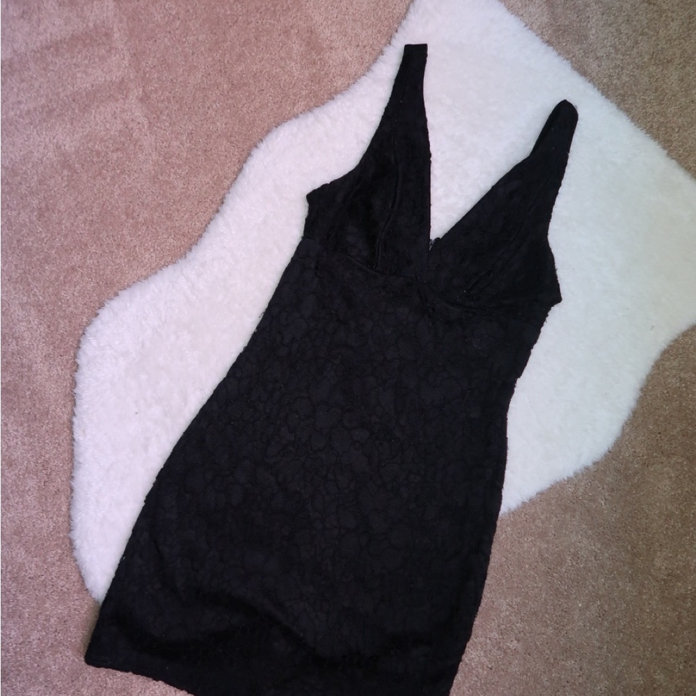 Topshop Black Lace Dress
